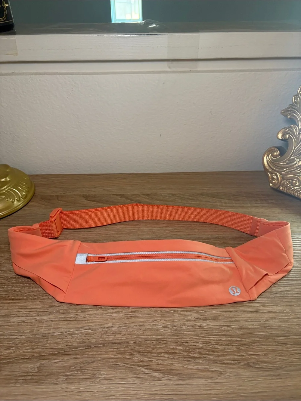 lululemon Fast and Free athletica Coral Orange Slim Waist Pouch